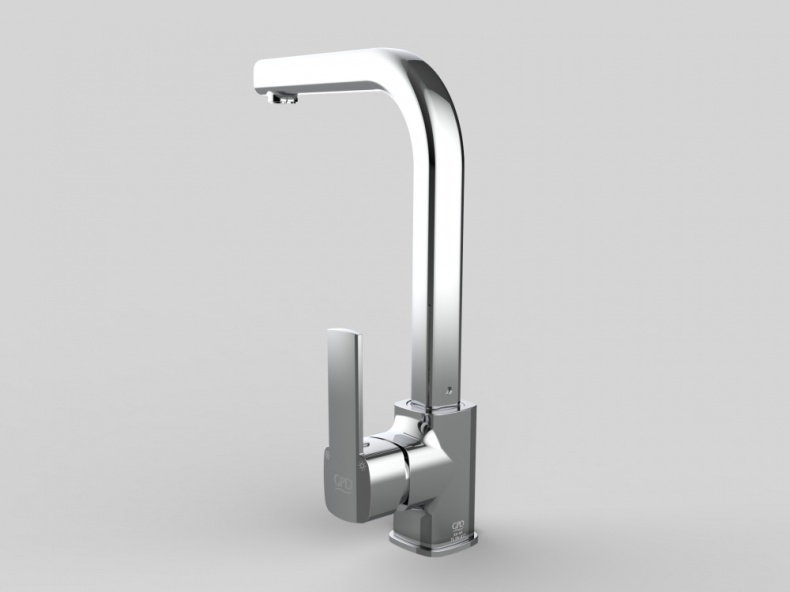 Смеситель для кухни GPD Pedra хром MTE160 - 9