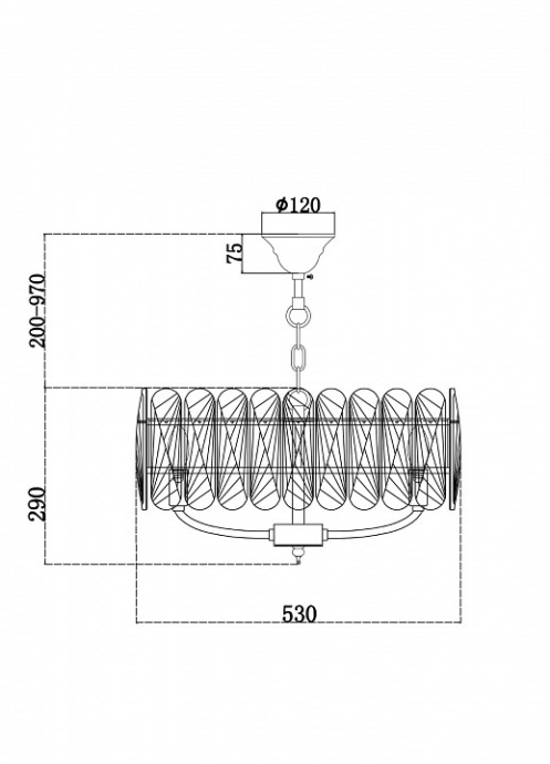 Подвесная люстра Maytoni Suite MOD122PL-06BS - 4