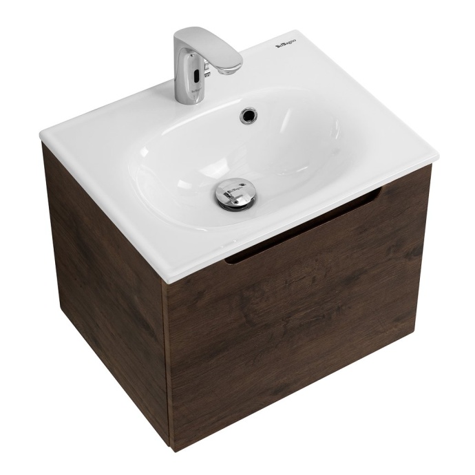 Тумба под раковину BelBagno Etna 60 темное дерево ETNA-600-1C-SO-RW-P - 3