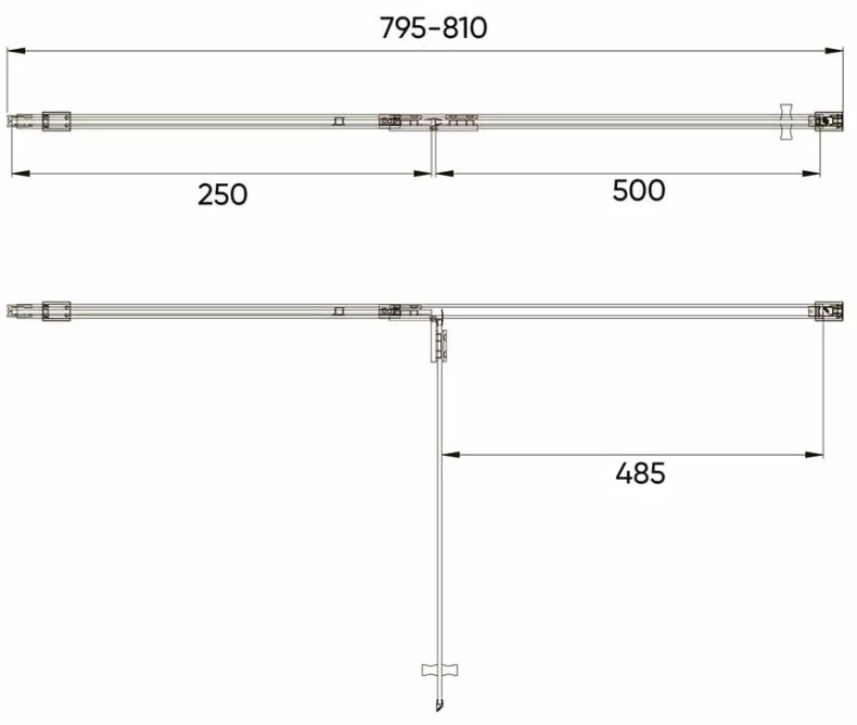 Душевая дверь Veconi Vianno 80, хром  VN73-80-01-C4 - 1