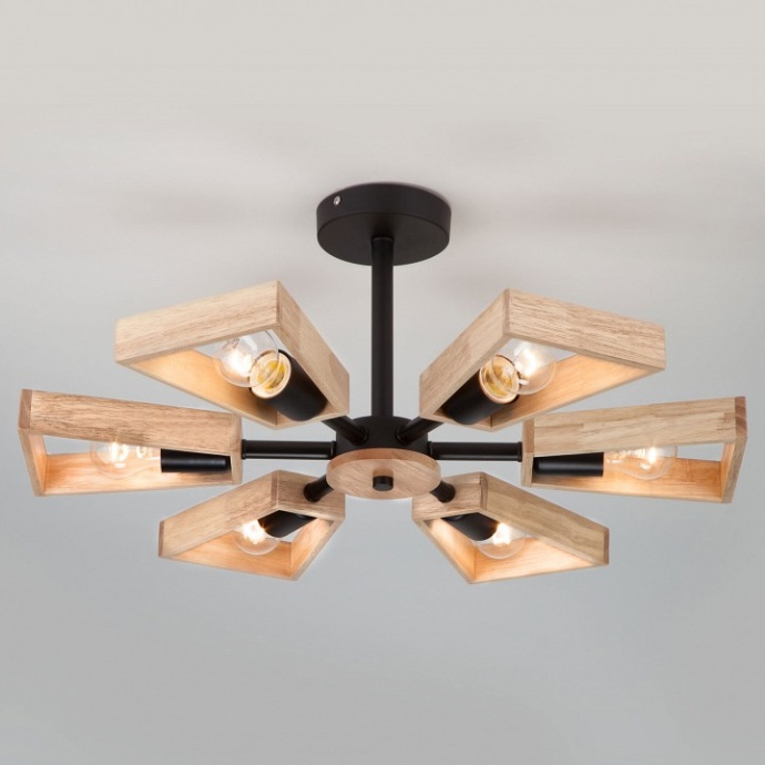 Потолочная люстра Eurosvet 70056 70056/6 черный - 0