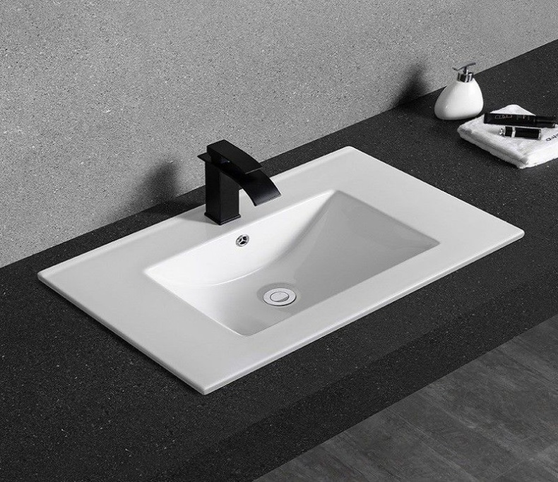 Раковина встраиваемая CeramaLux N 71 см белый  YJ-803-70 - 3