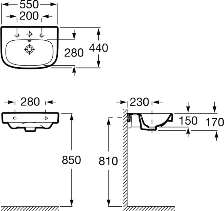 Раковина Roca Debba 55x44 32799500Y - 4