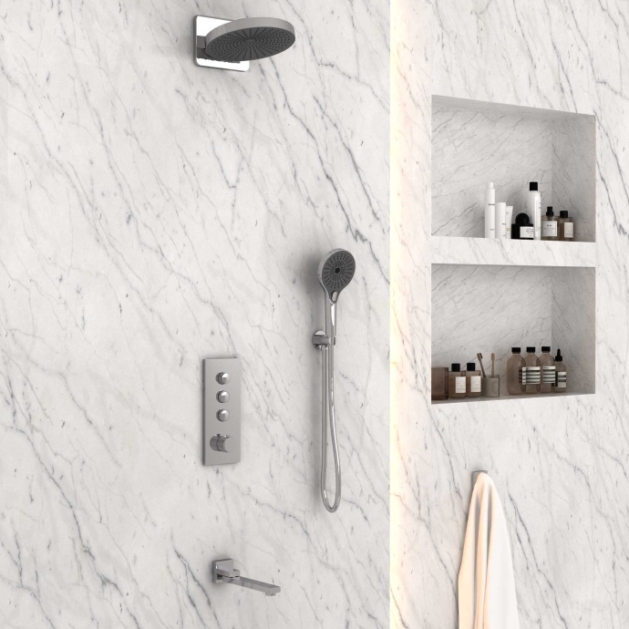 Душевой комплект Vincea Inspire с термостатом хром VSFW-433TI1CH - 2