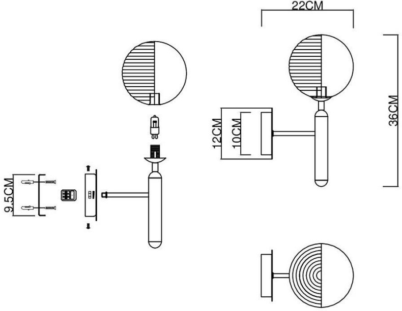 Бра EVOLUCE Aveiro SLE1096-201-01 - 3