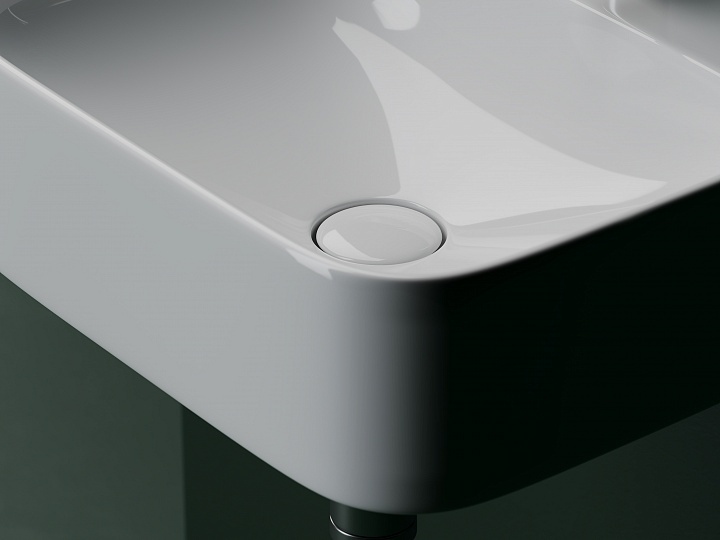 Подвесная раковина Ceramica Nova Aura 43х39 белая CN2005 - 3