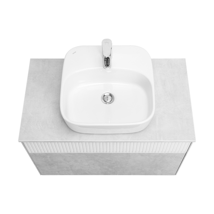 Тумба под раковину Aquaton Марбл 80 белый-серый 1A276201MH4C0 - 13