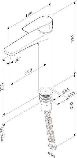Смеситель AM.PM Gem F90A92000 для раковины - 10