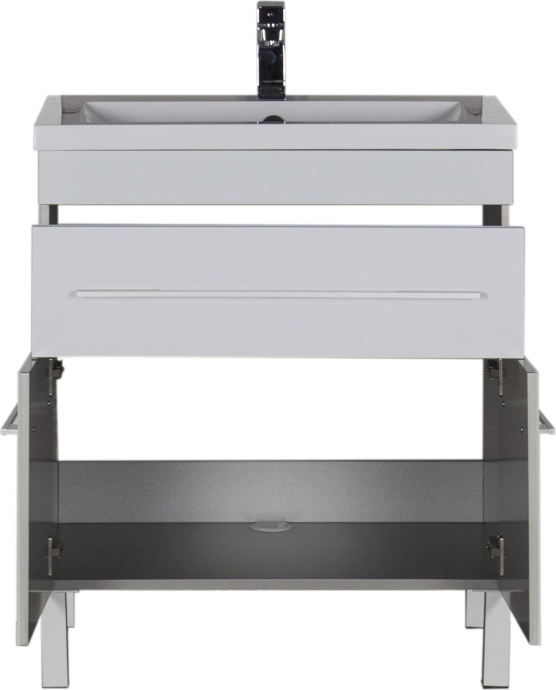 Мебель для ванной Aquanet Верона 75 белая, 1 ящик, 2 двери 182706 - 3