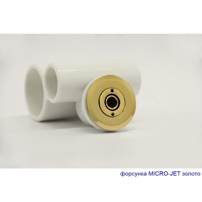 Ванна акриловая Excellent Glamour Smart 150х150 с гидромассажем белый - золото WAEX.GLA15.SMART.GL - 2