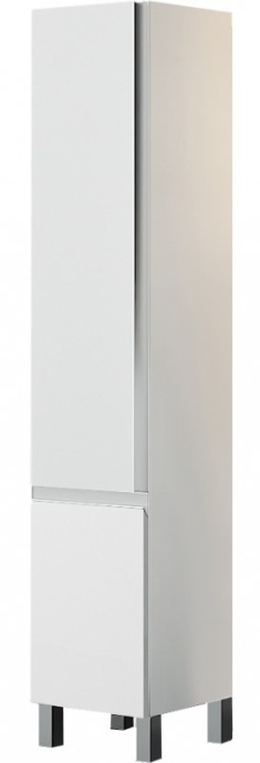 Шкаф-пенал Sanvit Авеню-3 32 с бельевой корзиной белый глянец pavenu3w - 0