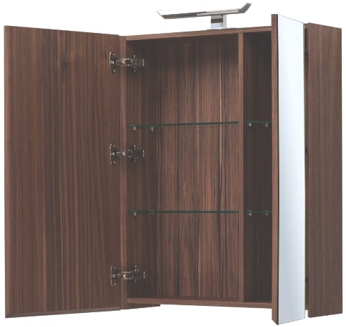 Зеркало-шкаф Aquanet Йорк 70 орех 203952 - 5