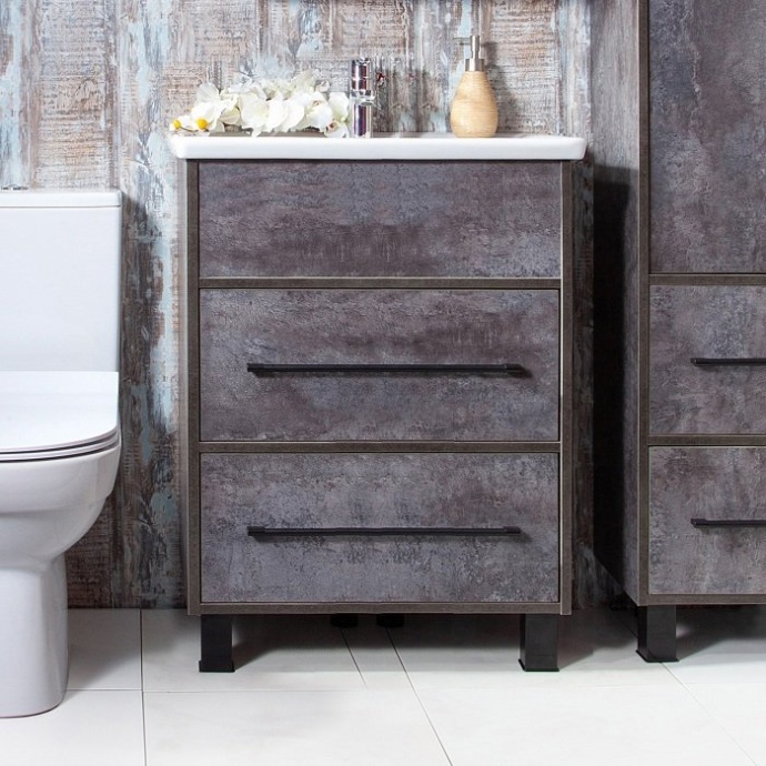 Тумба для комплекта Бриклаер Чили 60 цемент 4627125415210 - 0