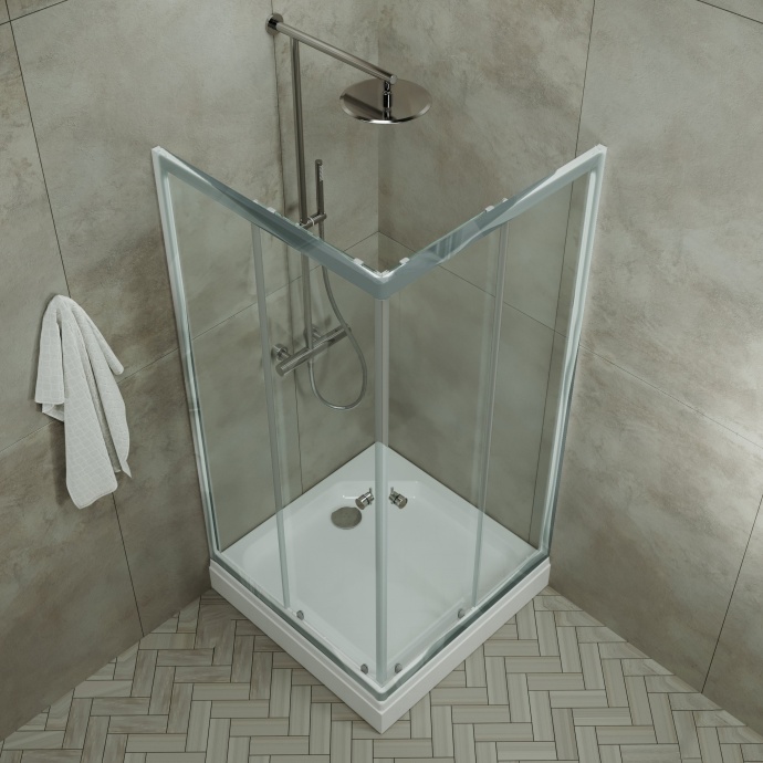 Душевой уголок DIWO Анапа 90х90, профиль хром глянец Щ0000055506 - 5