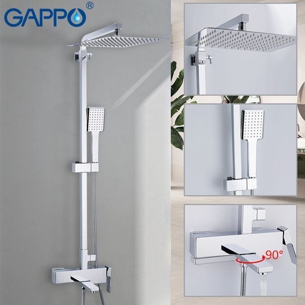 Душевая система Gappo, излив является переключателем на лейку хром G2418 - 1