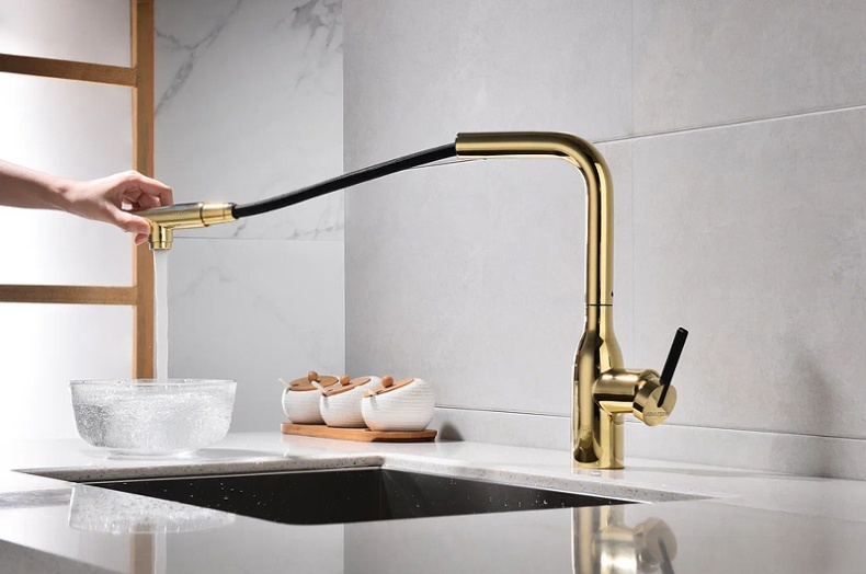 Смеситель для кухни Paulmark Viper золото Vi213105-G - 7