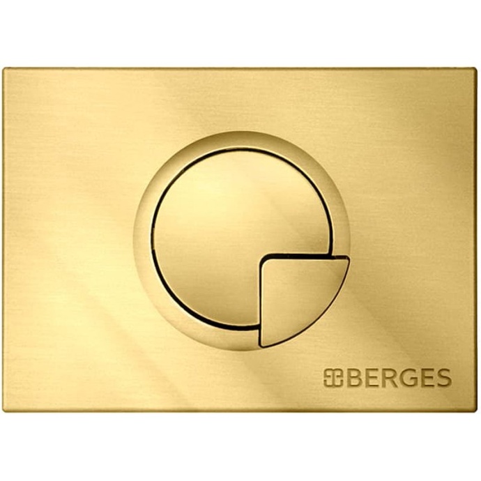 Кнопка смыва Berges Novum R9 золото глянцевое 040029 - 0