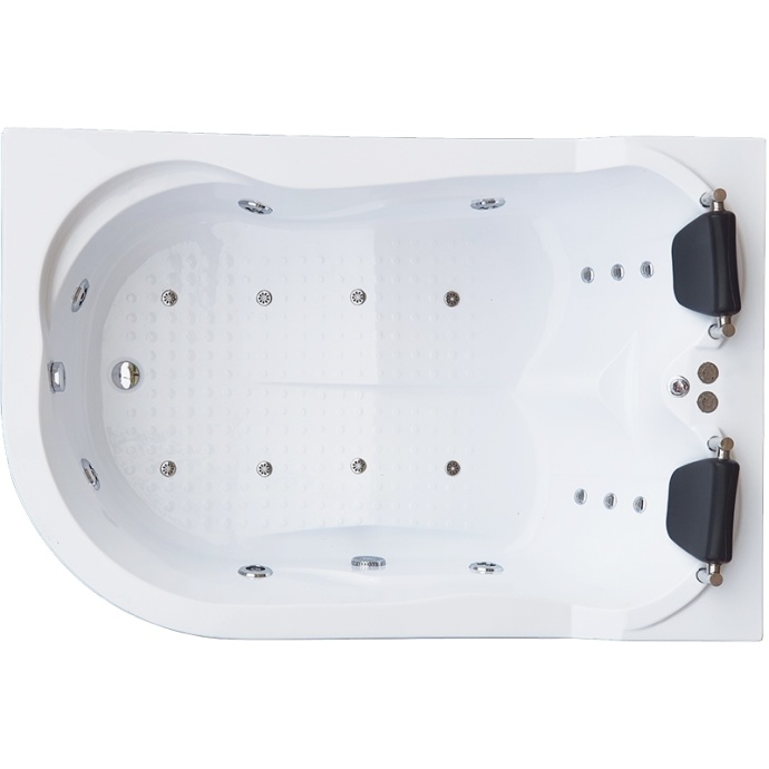 Ванна акриловая Royal Bath Norway De Luxe 180х120 R с гидромассажем белый RB331100DL-R - 0