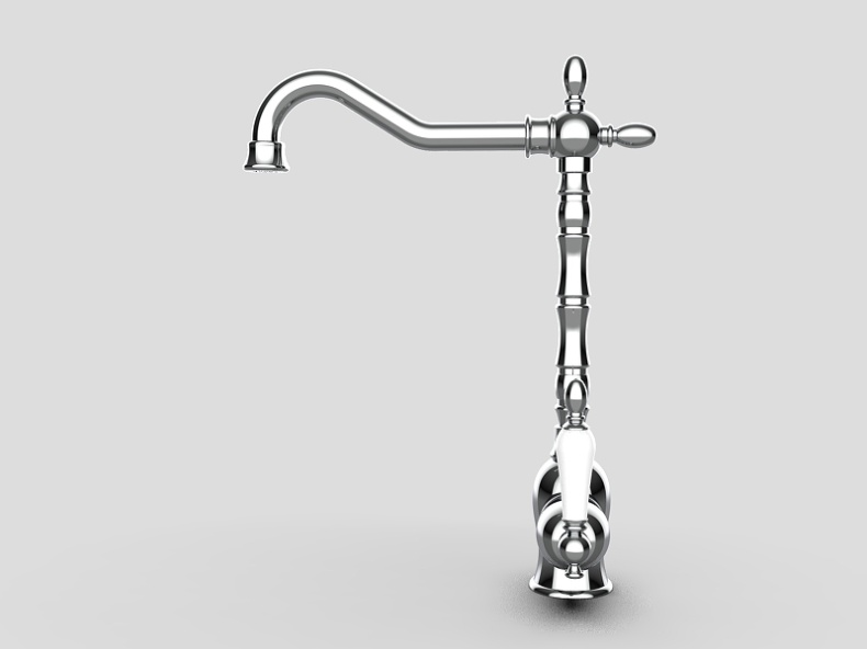 Смеситель для кухни GPD Retro хром MTE180 - 5