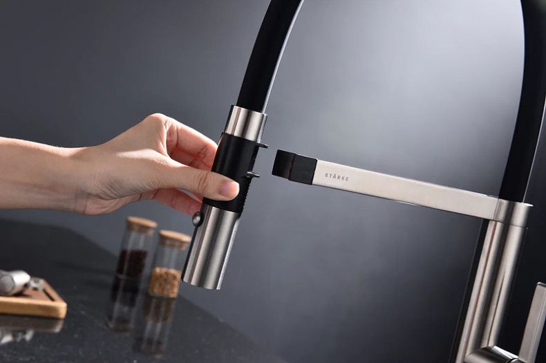 Смеситель для кухни Paulmark Leader сталь Le214101-NI - 11