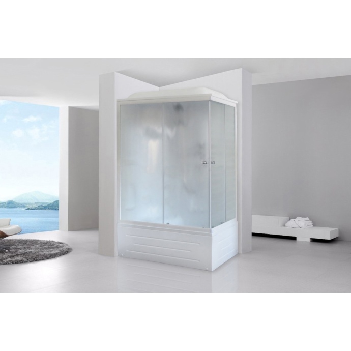Душевая кабина Royal Bath BP 120х80 L профиль хром стекло матовое RB8120BP1-M-CH-L - 1