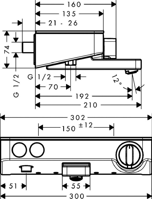 Термостат Hansgrohe Ecostat Select 13151400 для ванны с душем - 5