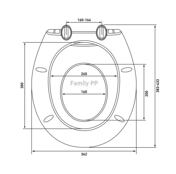 Сиденье для унитаза Berges Family белое 025904 - 2