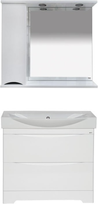 Зеркало Misty Элвис 85 L белый П-Элв-01085-011Л - 1