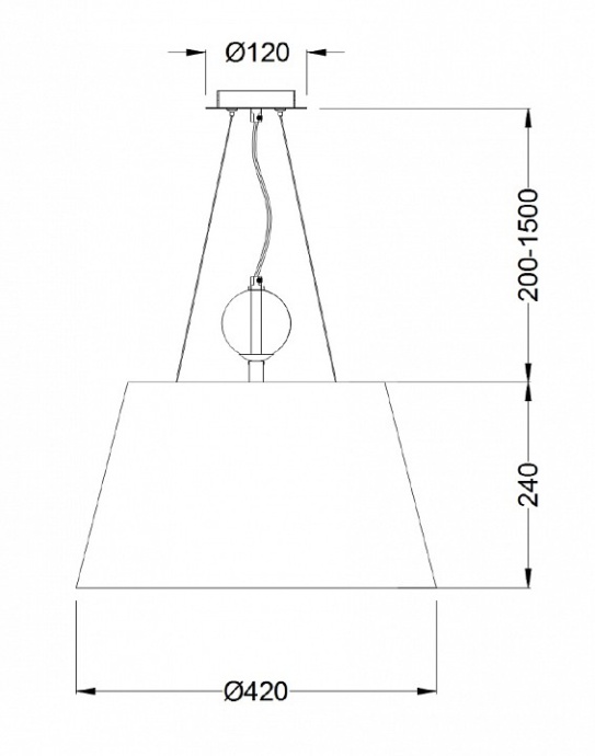 Подвесной светильник Maytoni Bergamo MOD613PL-03BG - 3