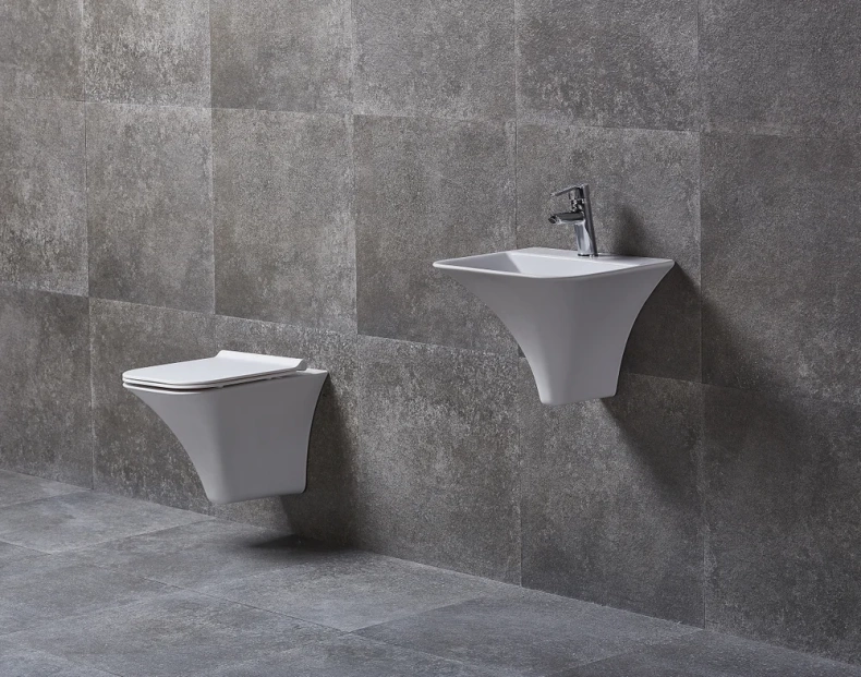 Раковина-моноблок подвесная beWash Ladoga 46 белый 54461101 - 1