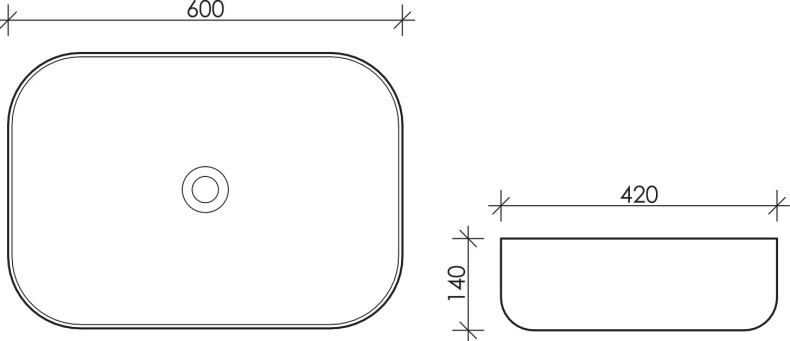 Раковина Ceramica Nova Element CN5004 - 5