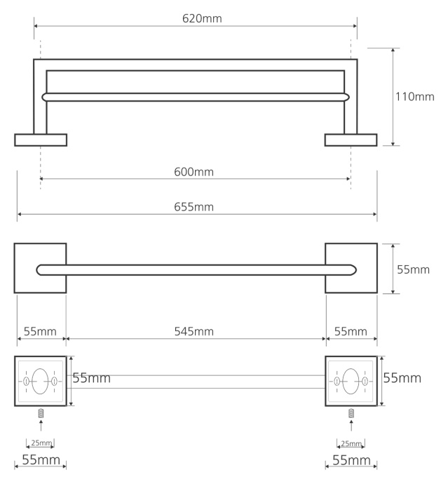 Полотенцедержатель Bemeta Beta  132204052 - 1