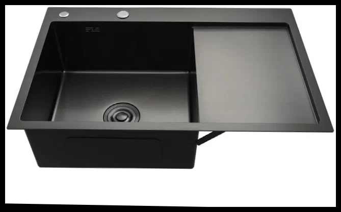 Кухонная раковина Gappo 78х50 черная GS7850-6L - 0