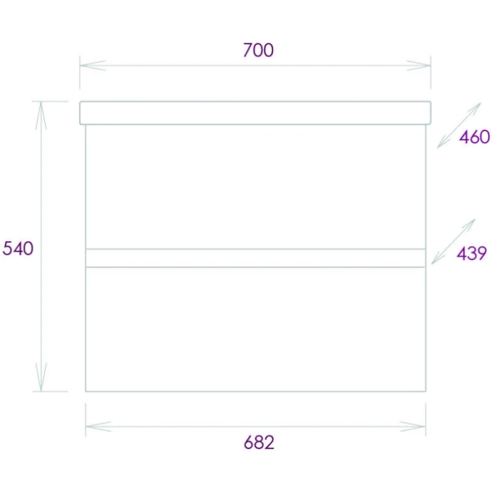 Тумба под раковину Onika Эвада 68.2 белая 107059 - 3