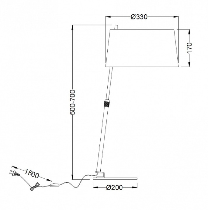 Настольная лампа Maytoni Bergamo MOD613TL-01B - 7