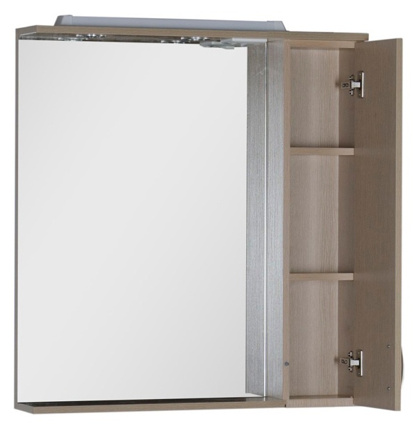 Зеркало-шкаф Aquanet Донна 80 светлый дуб 00168930 - 2