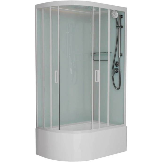 Душевая кабина Frank 120х80 правая белая стекло матовое 20038 - 0