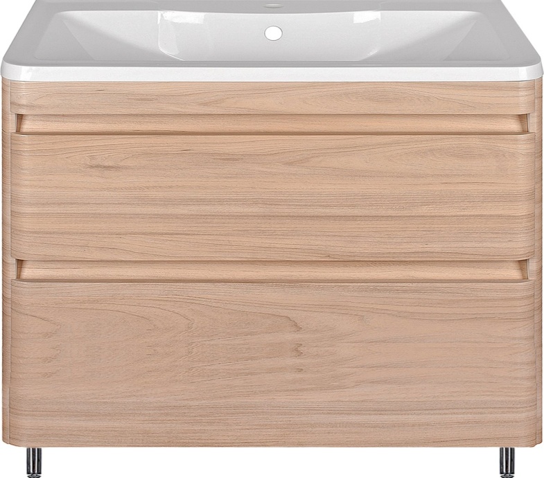 Тумба для комплекта Style Line Атлантика 90 Люкс Plus, напольная, ясень перламутр СС-00002218 - 0