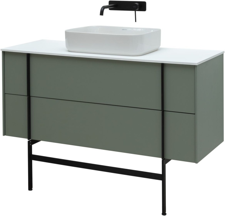 Тумба под раковину Allen Brau Reality 120 серо - зеленый матовый 1.32008.CGM - 4