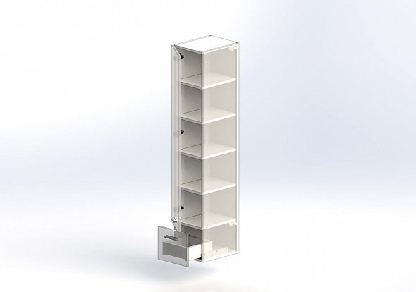 Шкаф-пенал Aquanet Верона 30 черный 175391 - 3