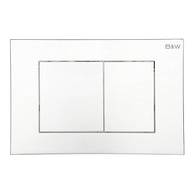 Кнопка смыва Black&White Universell хром глянцевый 09533 - 0