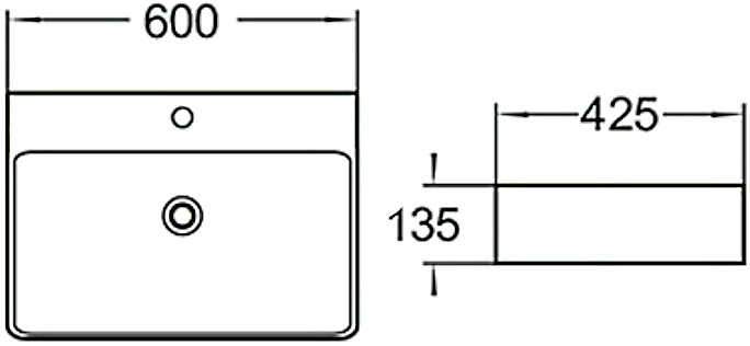 Раковина SantiLine SL-1003MB - 2