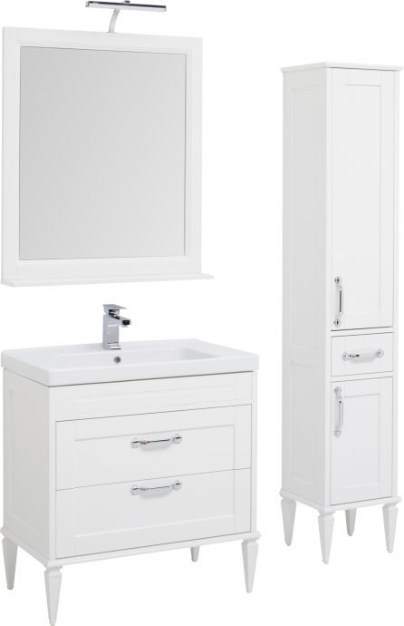 Тумба для комплекта Aquanet Денвер 80 белый глянец 199211 - 1