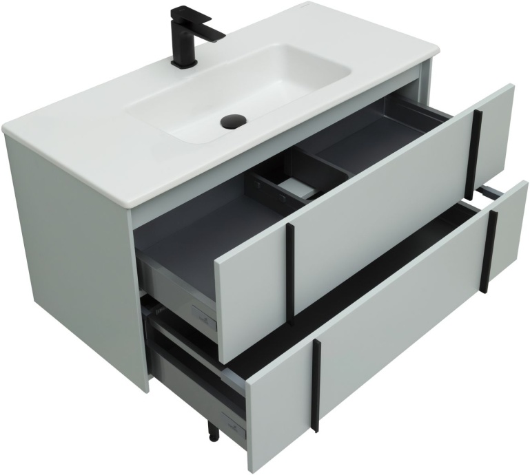 Тумба под раковину Allen Brau Reality 100 светло - зеленый матовый 1.32007.PWM - 21