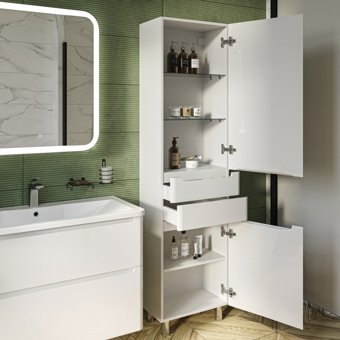 Мебель для ванной STWORKI Монтре 100 белая 555341 - 6