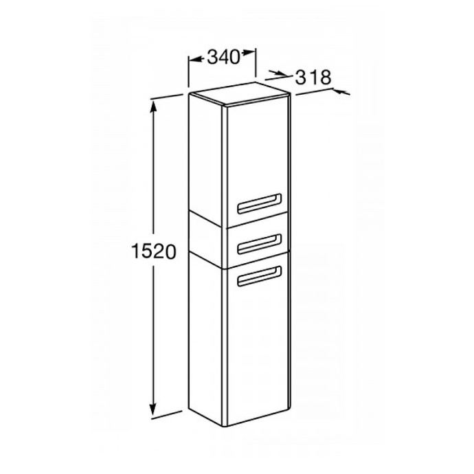Комплект мебели напольный Aquaton Америна 70 М белый глянцевый - 16
