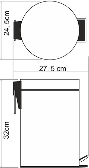Мусорное ведро Wasserkraft K-637 7 л - 2