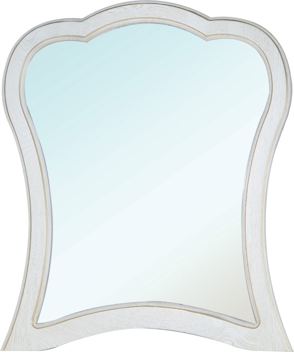 Зеркало Bellezza Грация Люкс 90 белое патина золото 4617915620023 - 0