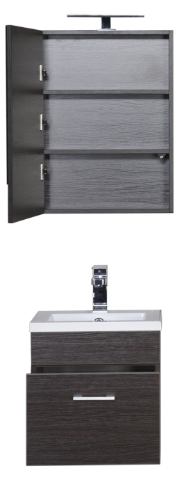 Зеркало-шкаф Aquanet Нота 50 камерино венге 00172682 - 9