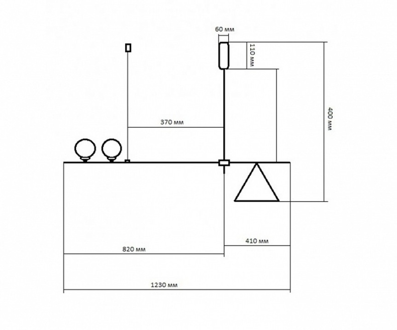 Подвесная люстра Kink Light Пулл 07620-2+1,19 - 1